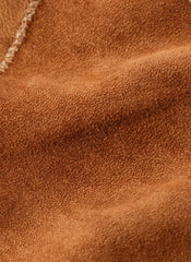 Tan Suede Mini Triangle Neck Scarf