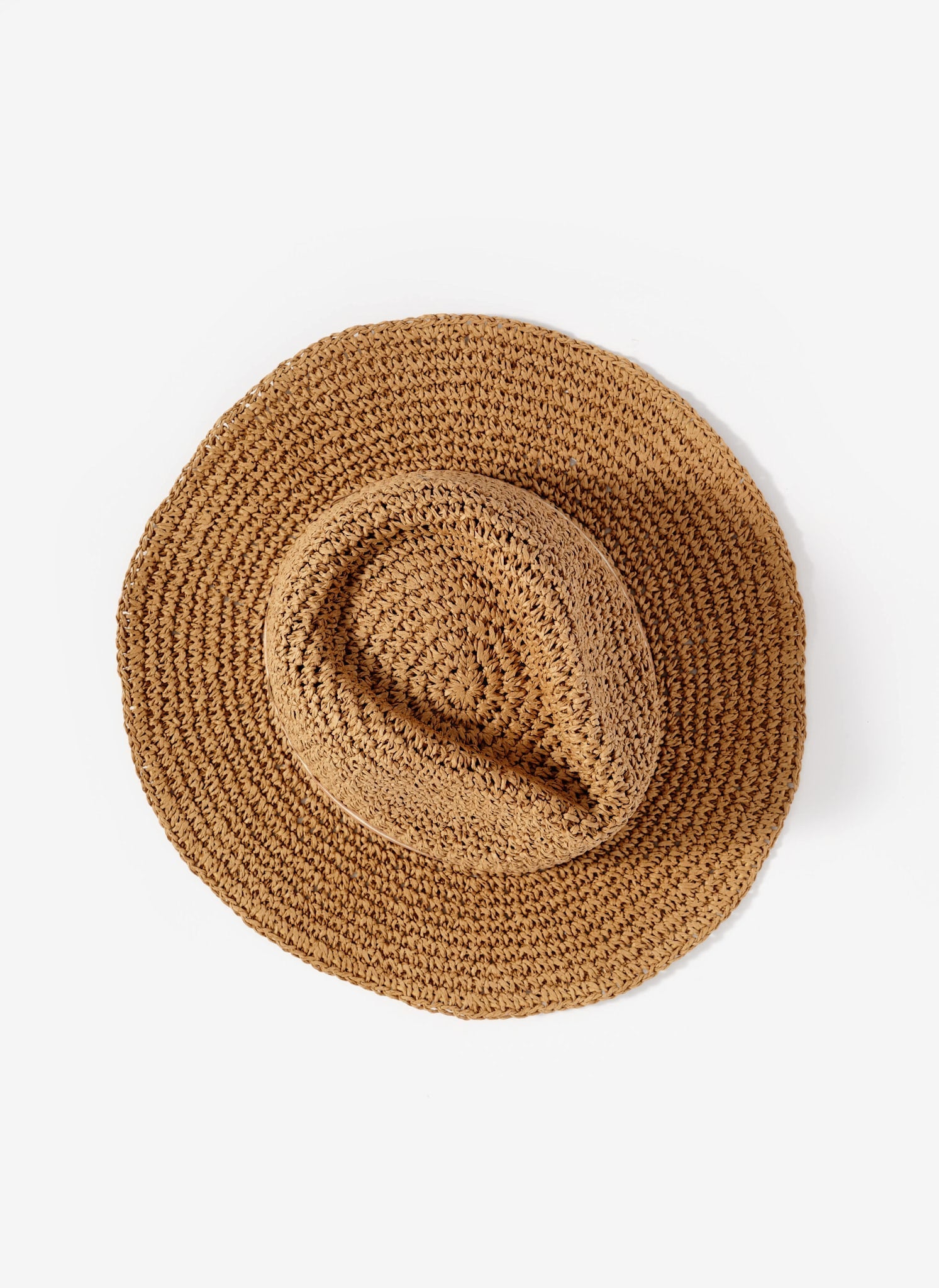 Tan Woven Panama Hat