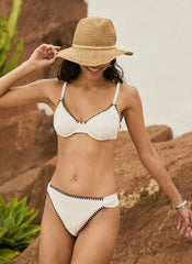 Tan Woven Panama Hat