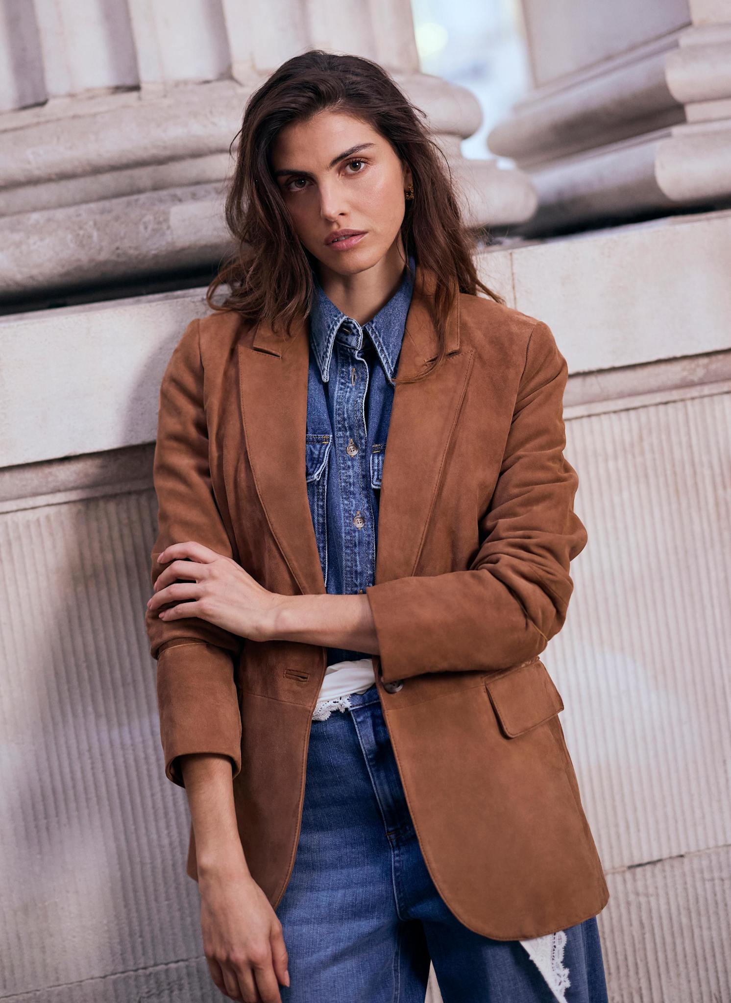 Tan Suede Blazer