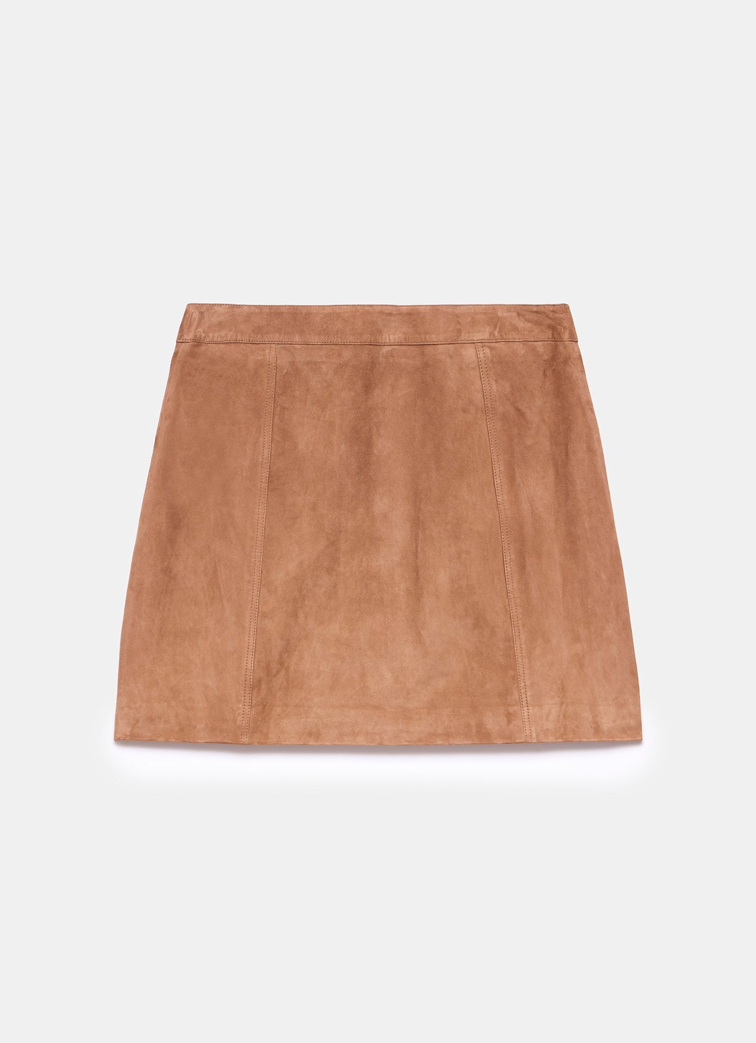 Tan Suede Mini Skirt