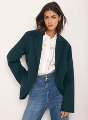 Teal Hand Finished  Blazer