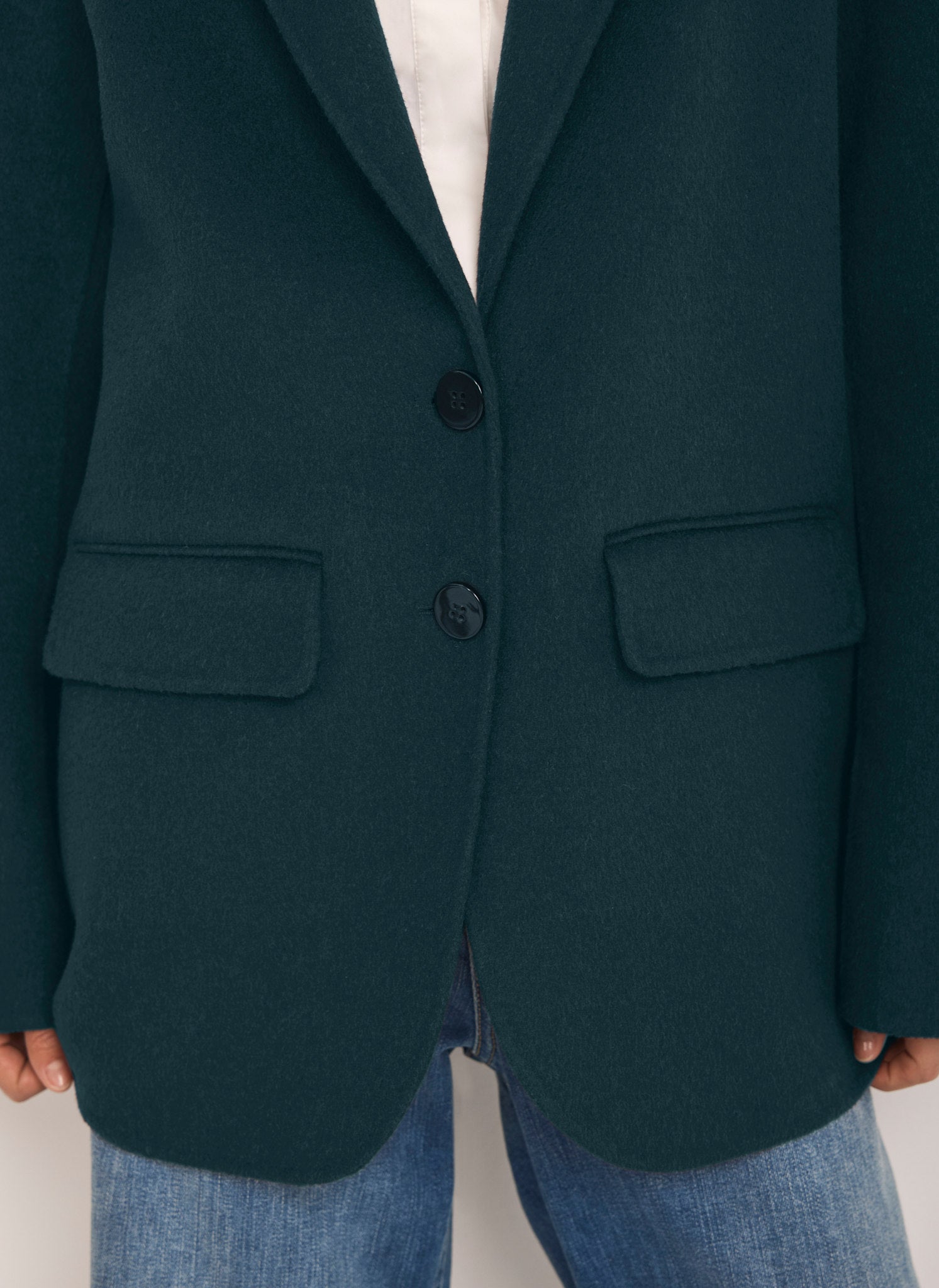 Teal Hand Finished  Blazer