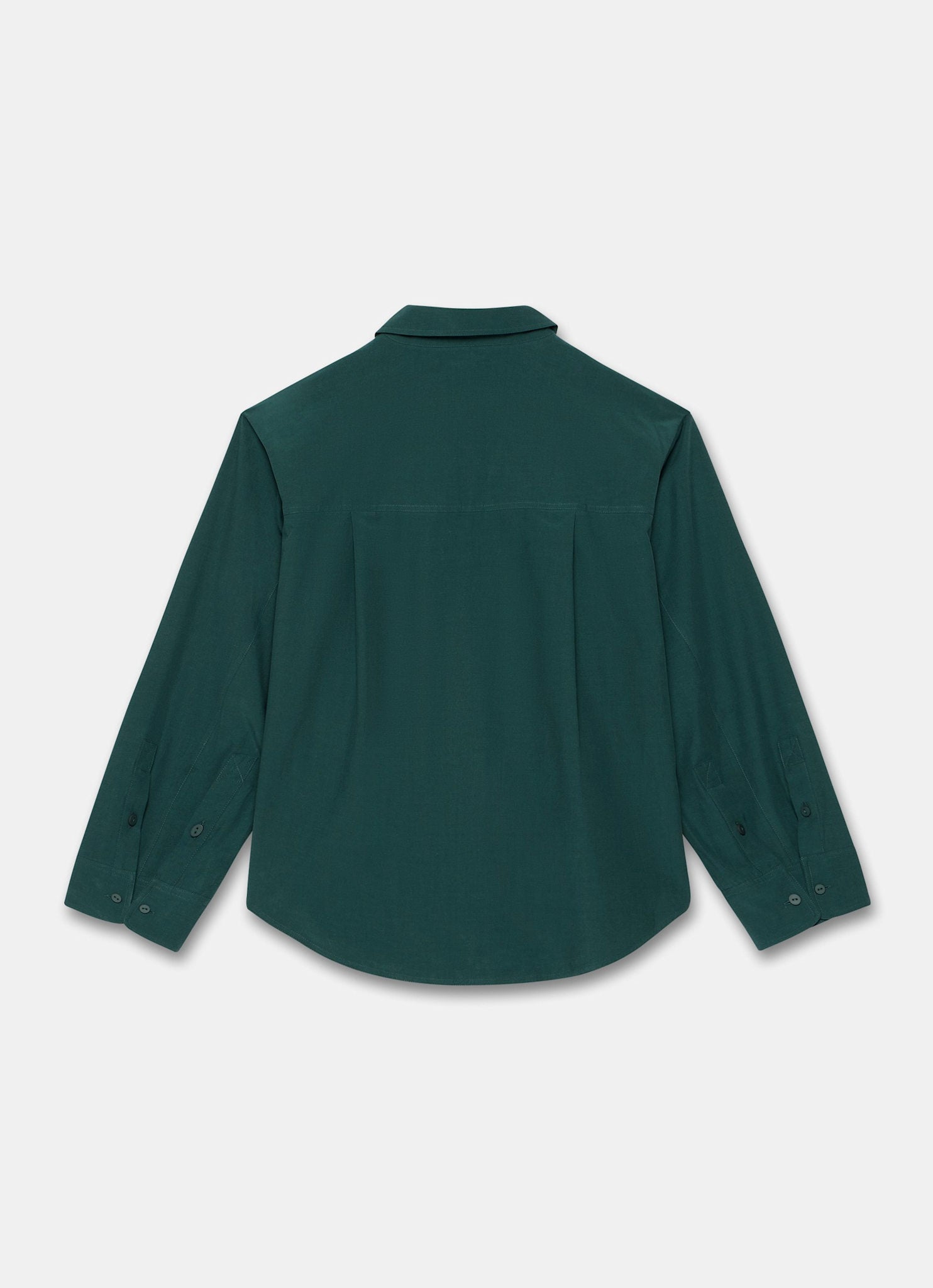 Teal Oversized Long Sleeve Shirt
