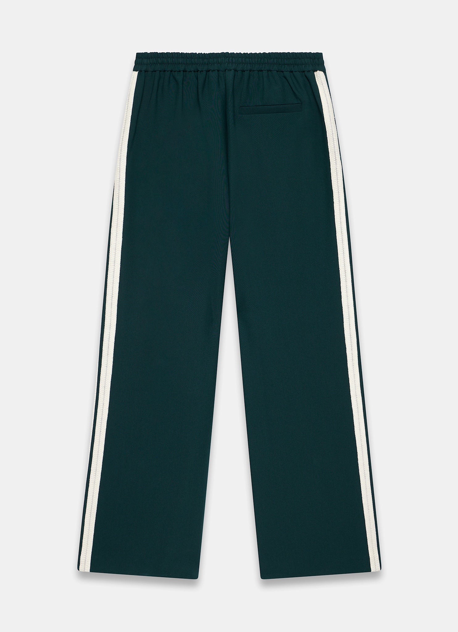 Teal Side Stripe Wide Trousers