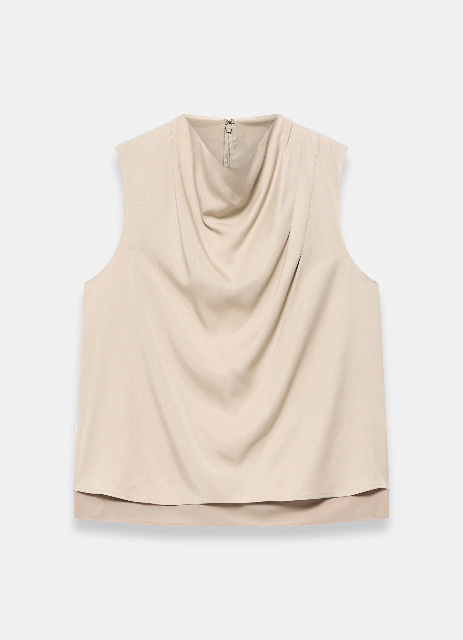 Neutral Cowl Neck Top