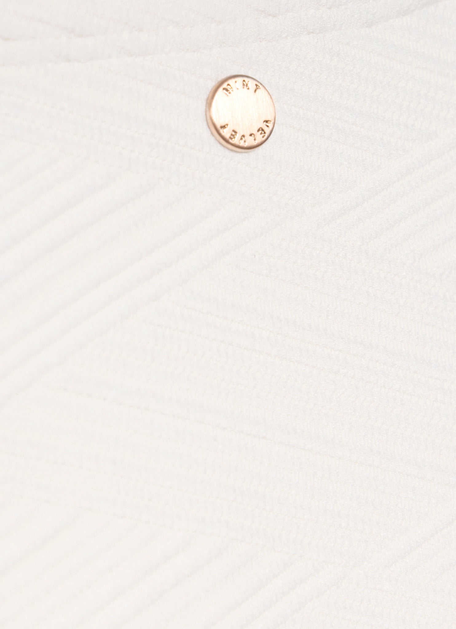 Cream Textured One Shoulder Swimsuit
