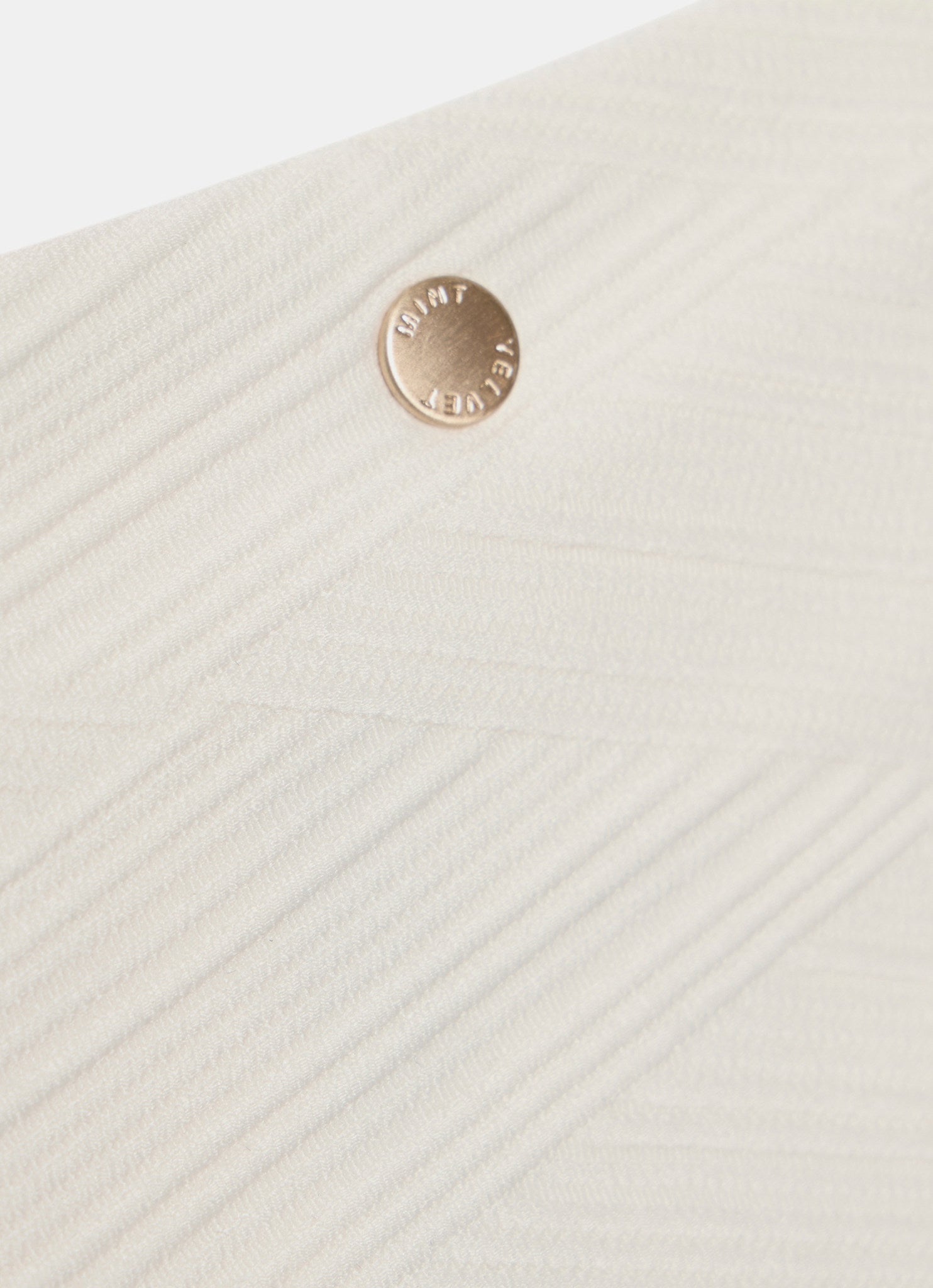 Cream Textured Tie Side Bikini Bottoms