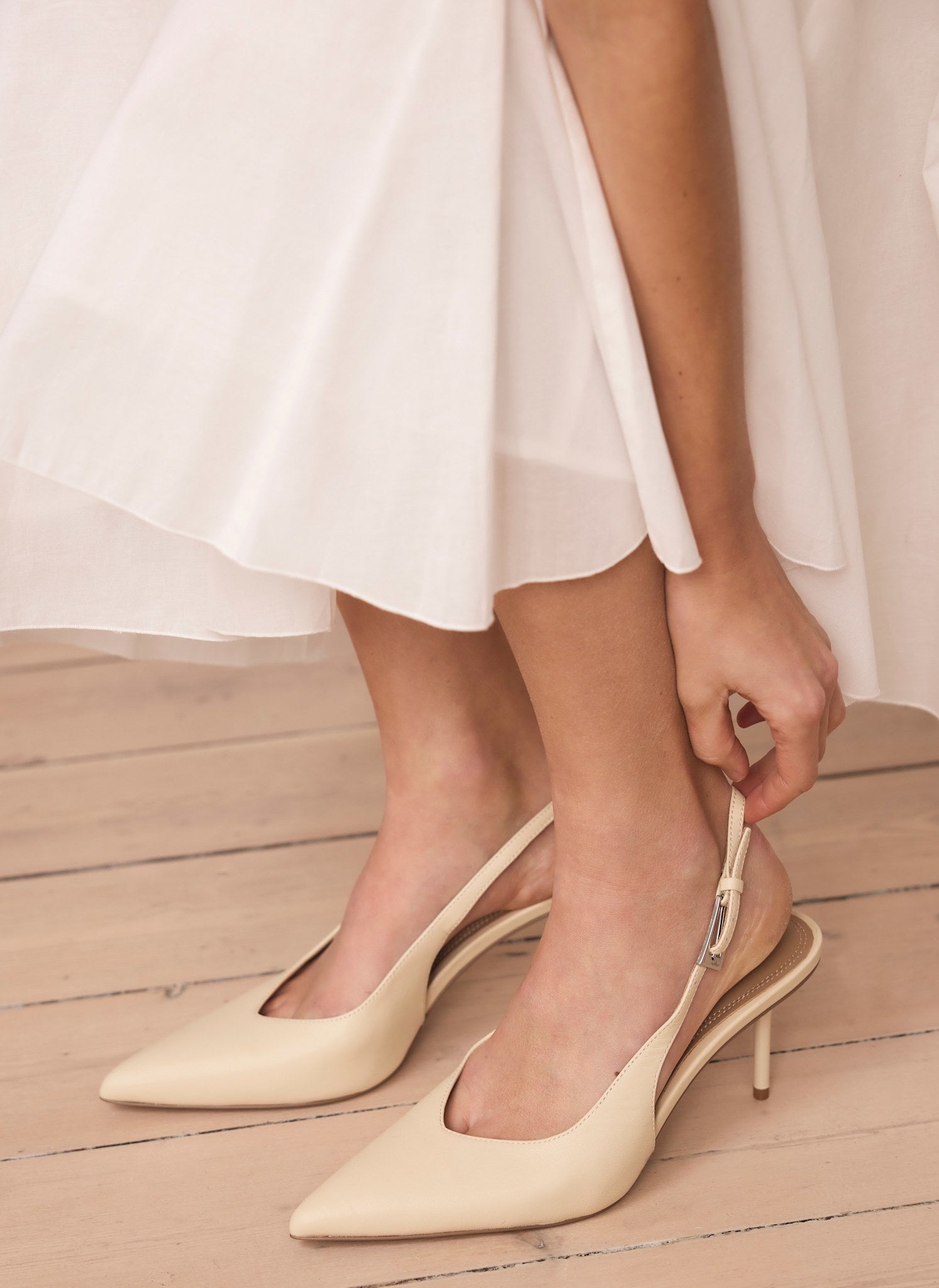 Tori Yellow Leather Heels