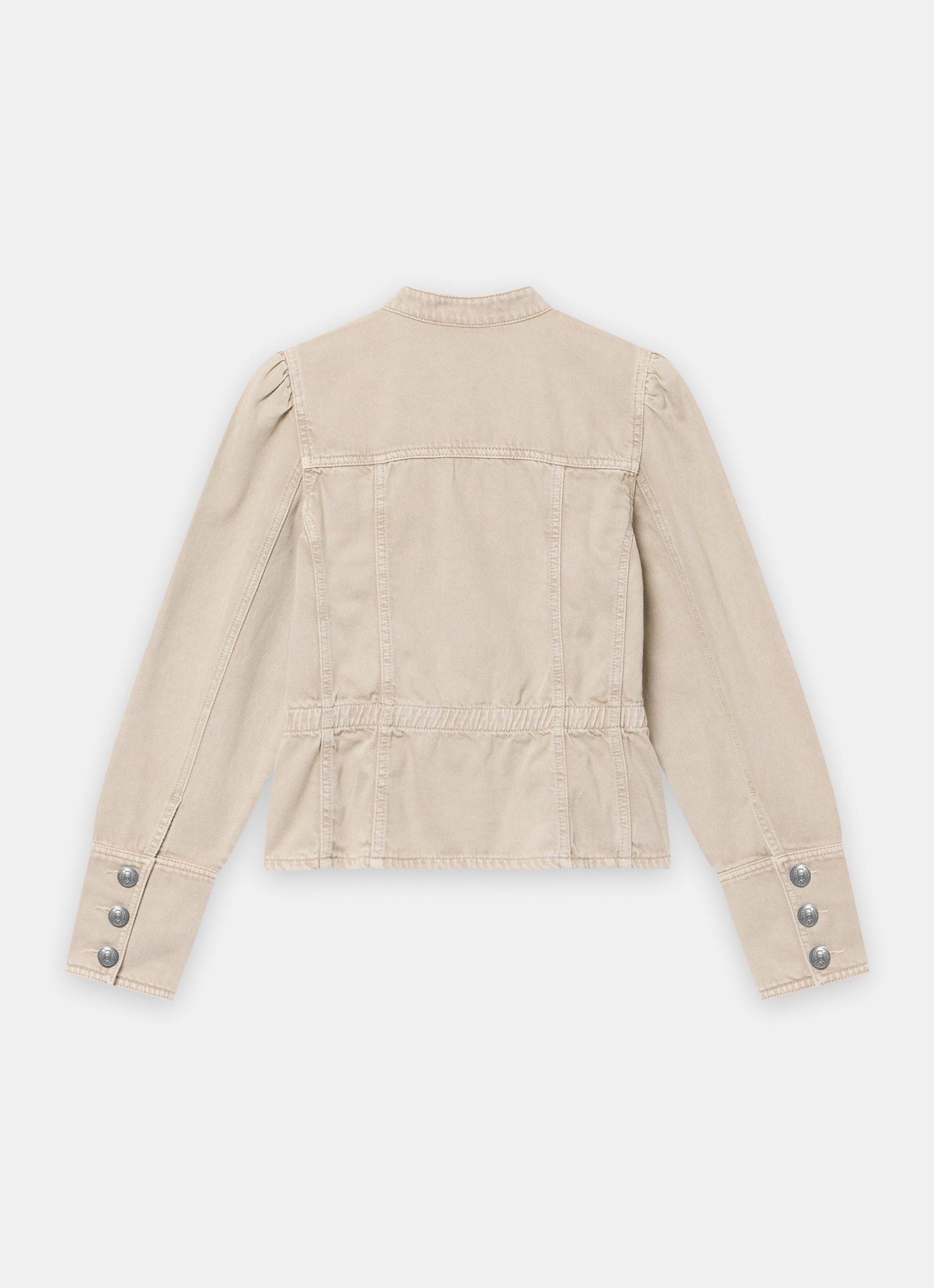 Neutral Military Peplum Jacket