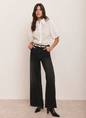 White Petal Detail Shirt