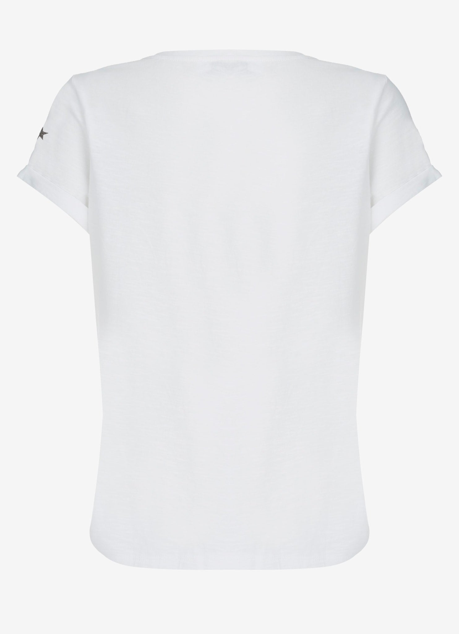 White Cotton Star T-Shirt