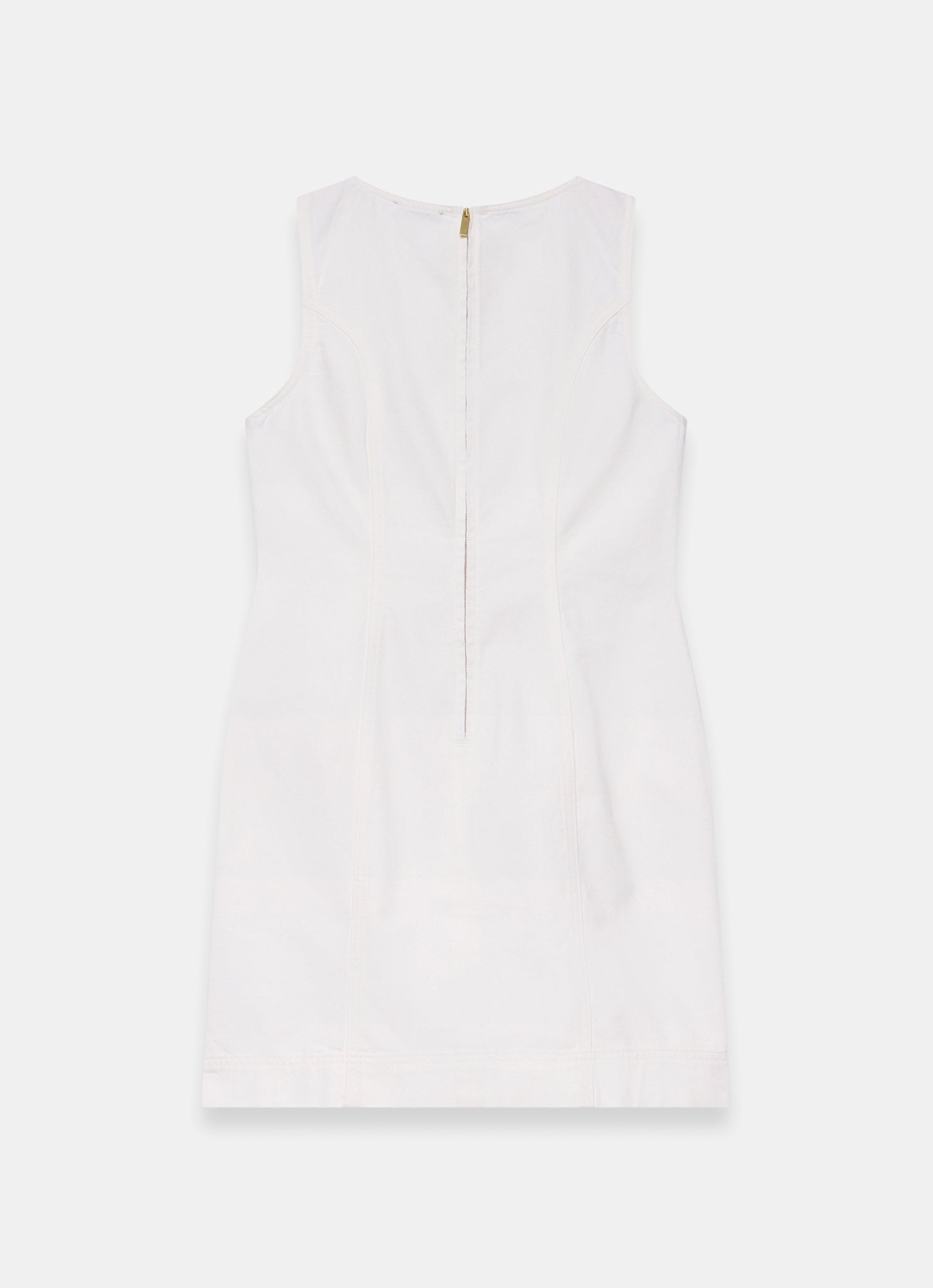 White Denim Mini Dress