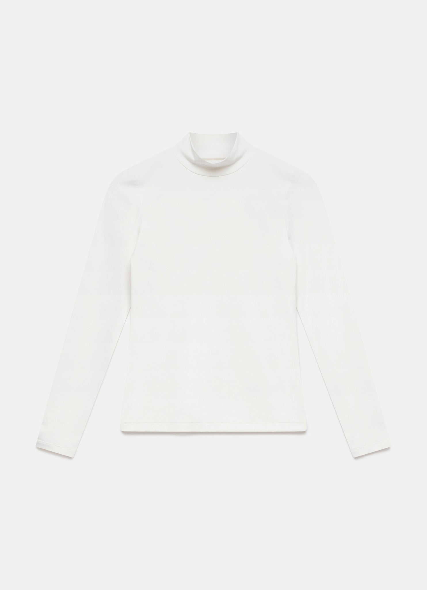 White High Neck Layering Top