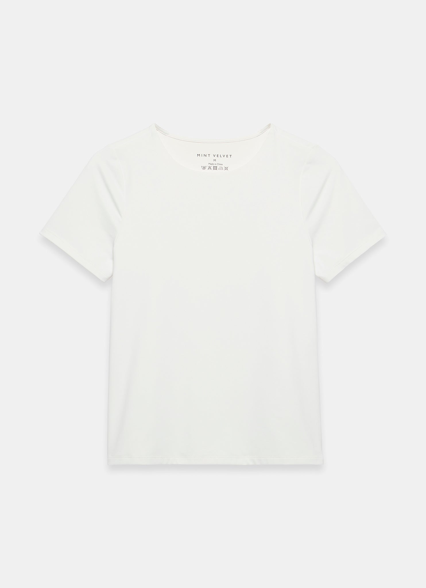 White Layering Short Sleeve Top
