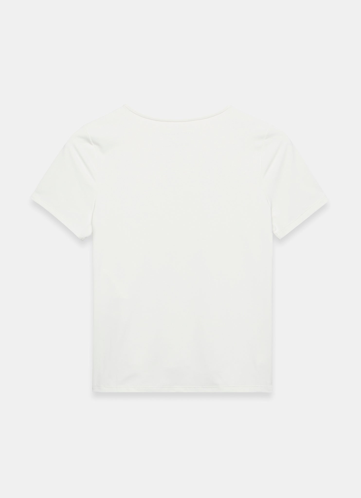 White Layering Short Sleeve Top