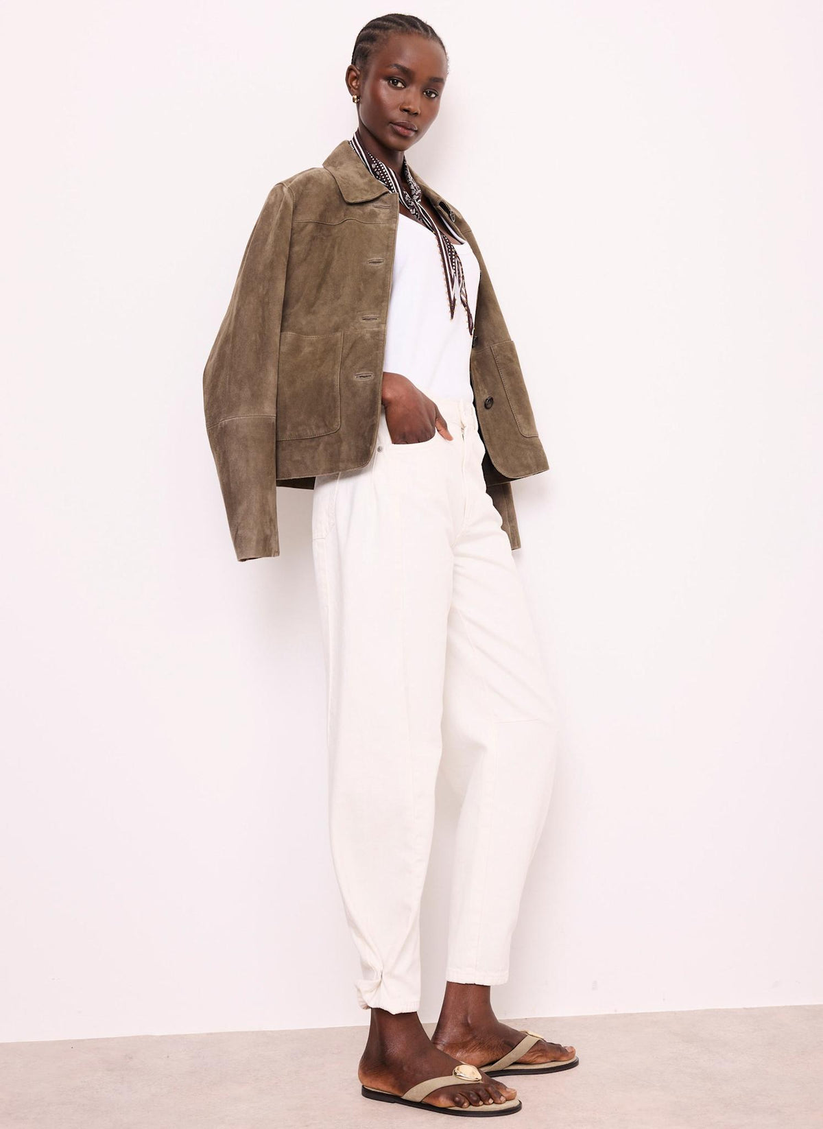 White Balloon Popper Jeans