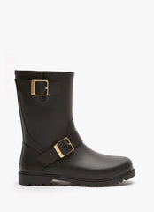 Wynter Black Short Wellies