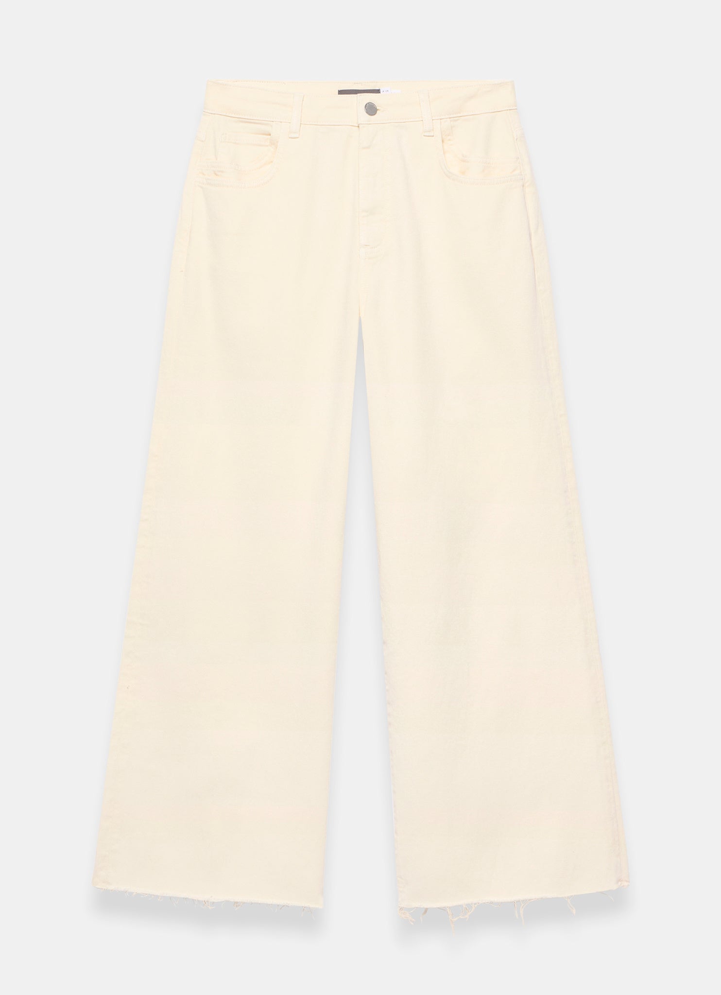 Yellow Ankle Wide Leg Jeans