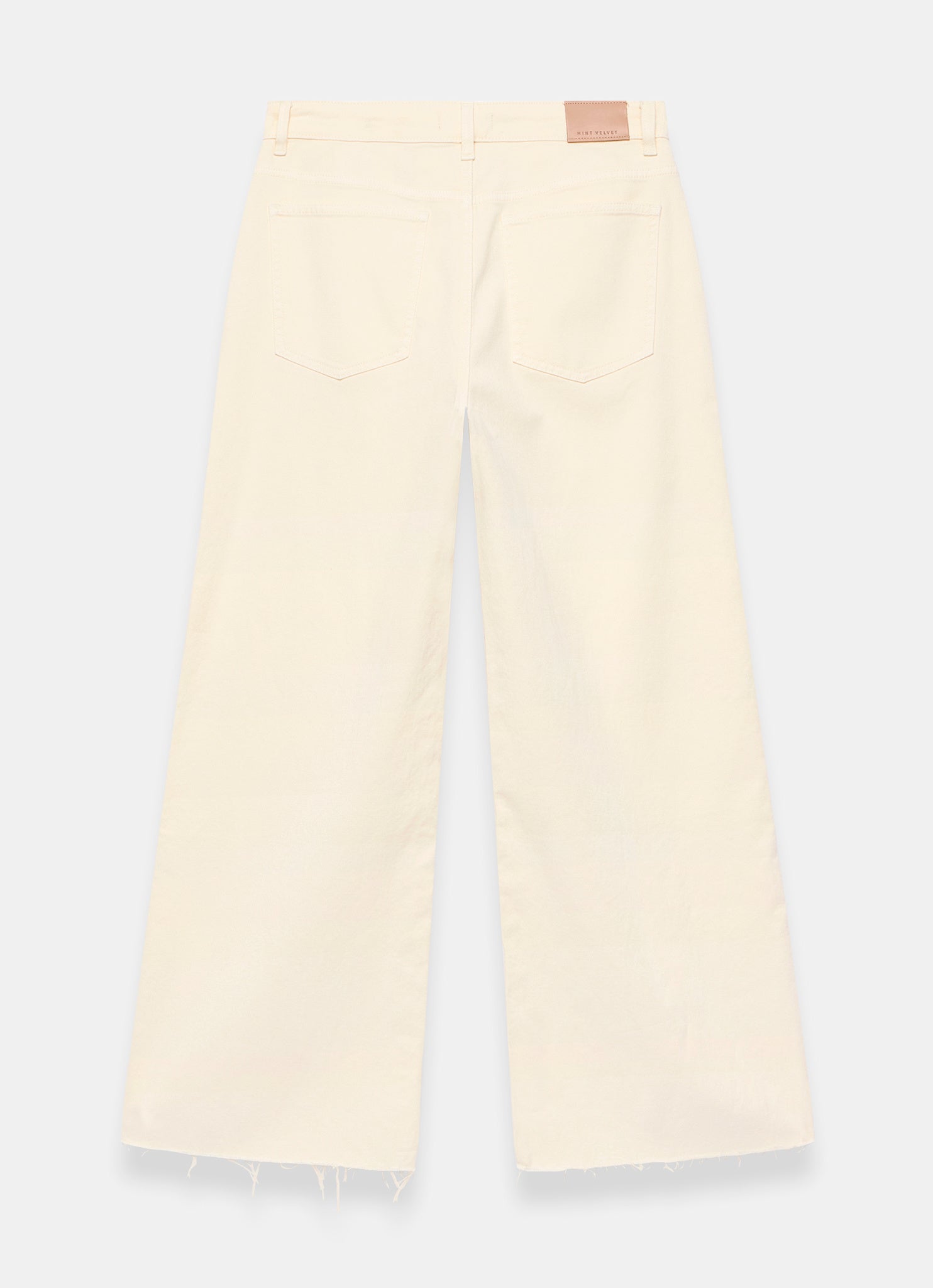 Yellow Ankle Wide Leg Jeans