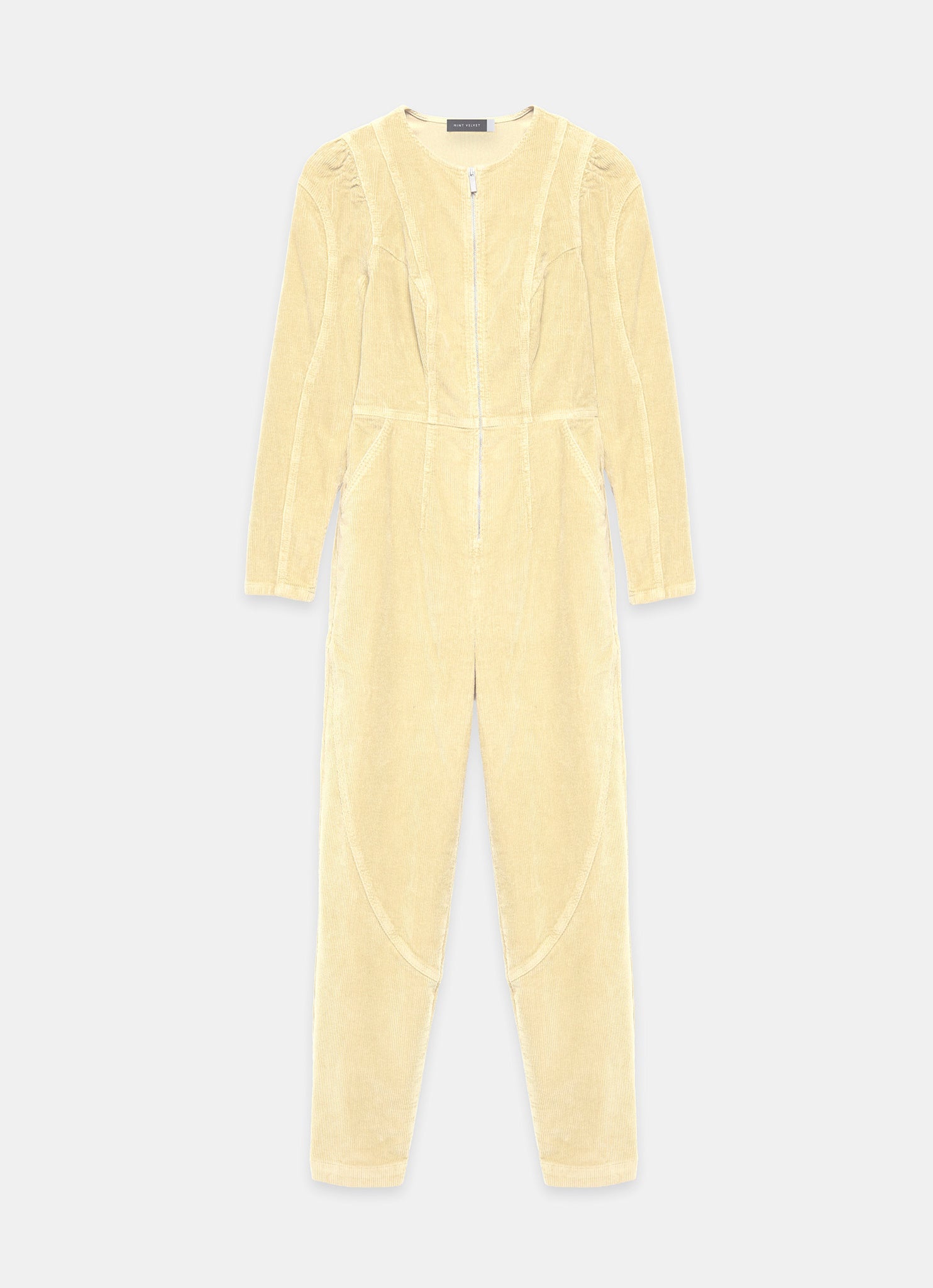 Butter Yellow Corduroy Jumpsuit