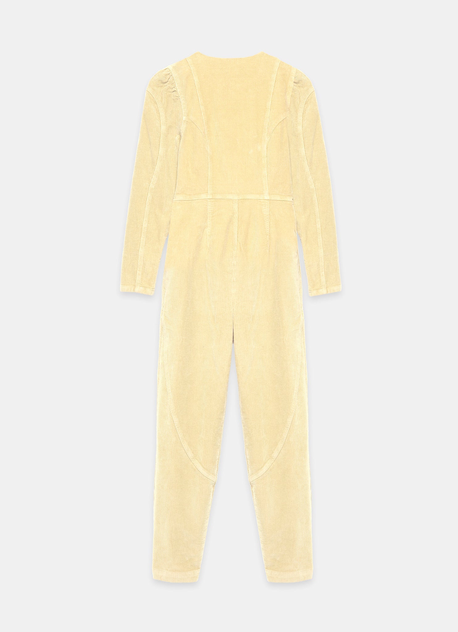 Butter Yellow Corduroy Jumpsuit