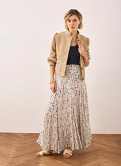Floral Print Maxi Skirt