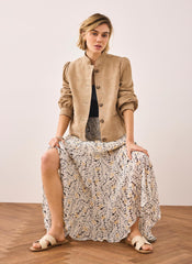 Floral Print Maxi Skirt