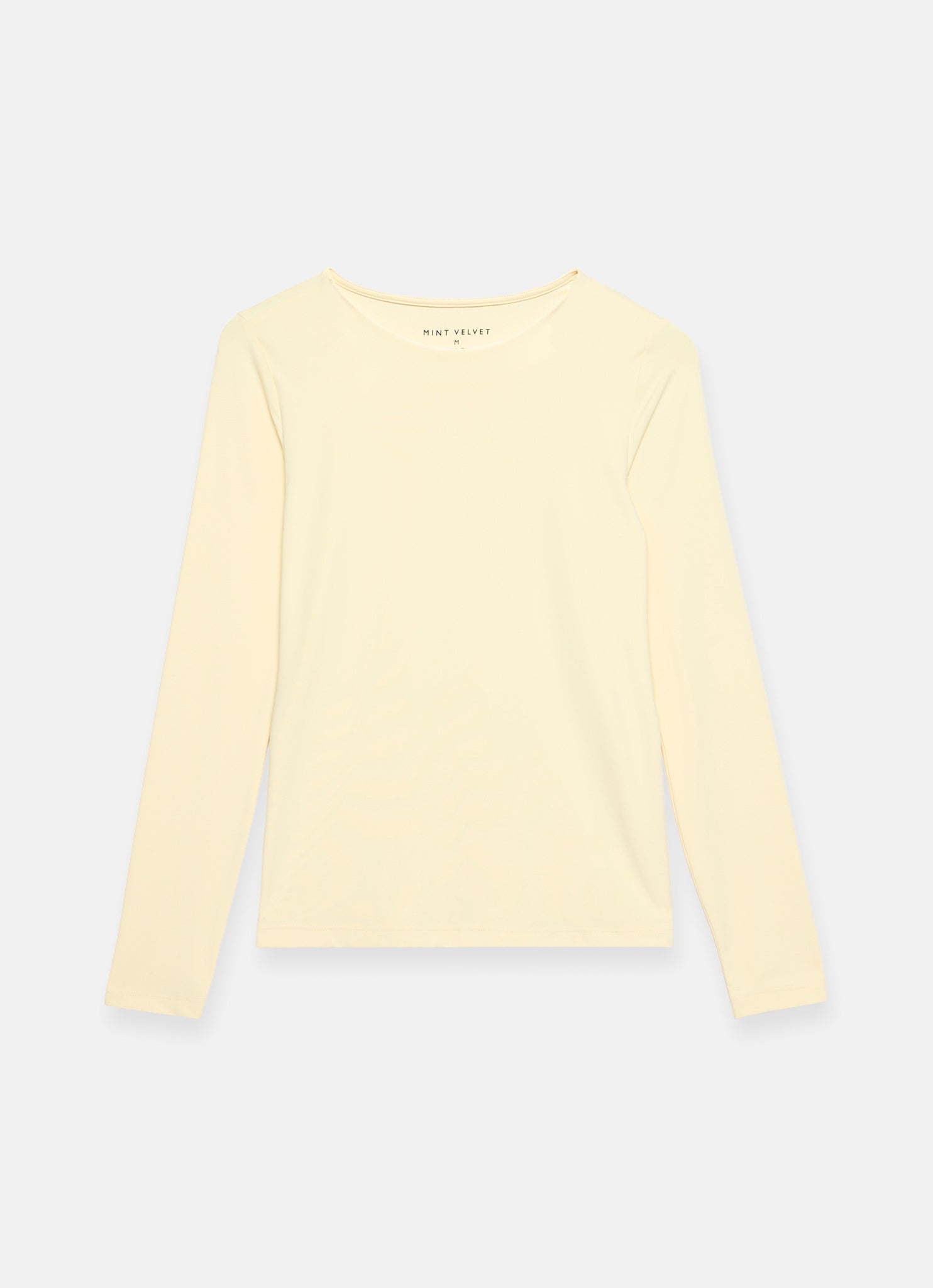 Butter Yellow Layering Crew Neck Top