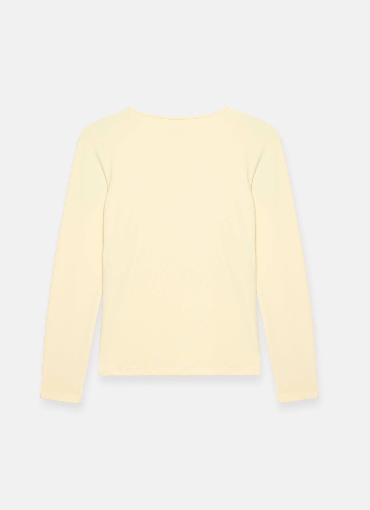 Butter Yellow Layering Crew Neck Top