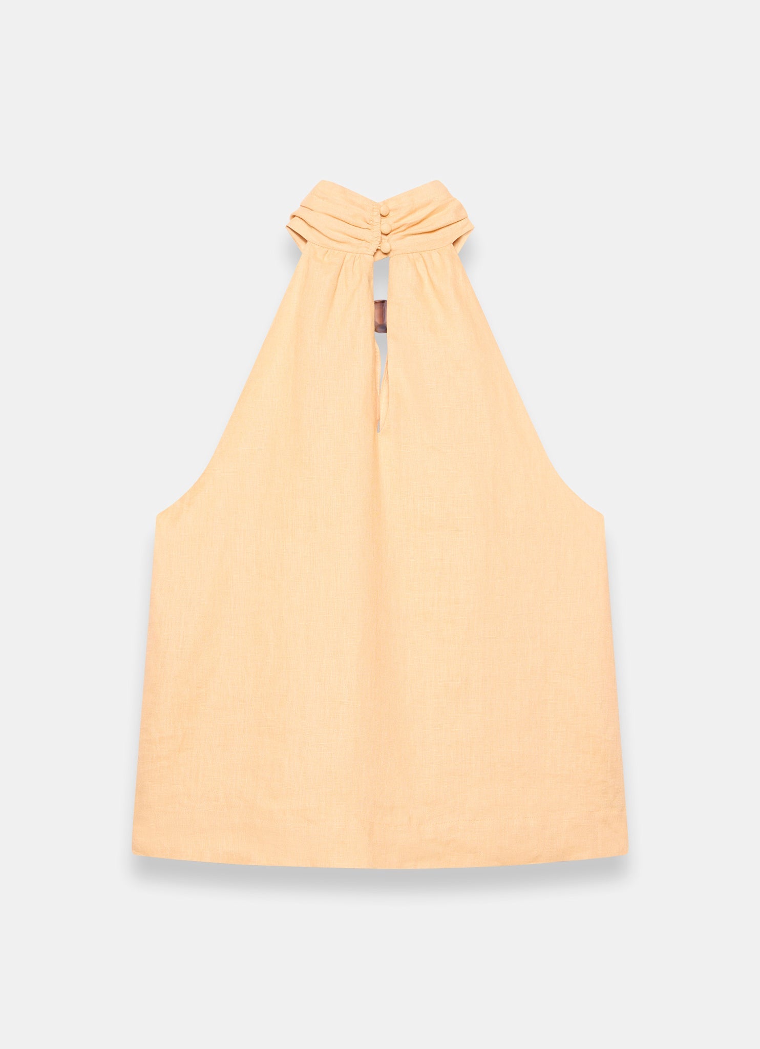 Yellow Linen Halter Top