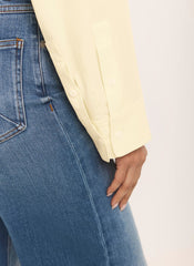 Butter Yellow Oversized Long Sleeve Shirt
