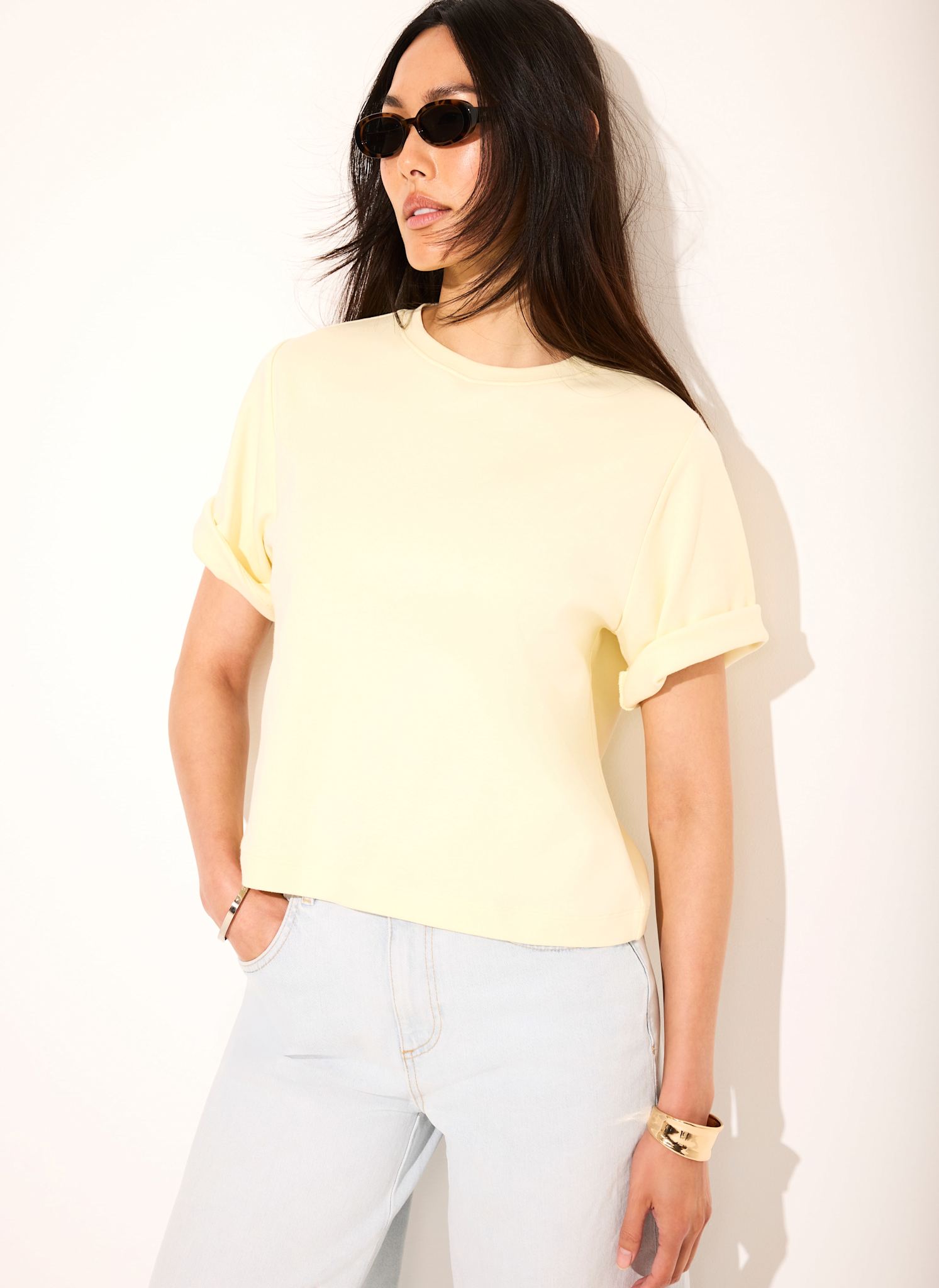 Pale Yellow Cotton Ultimate T-Shirt
