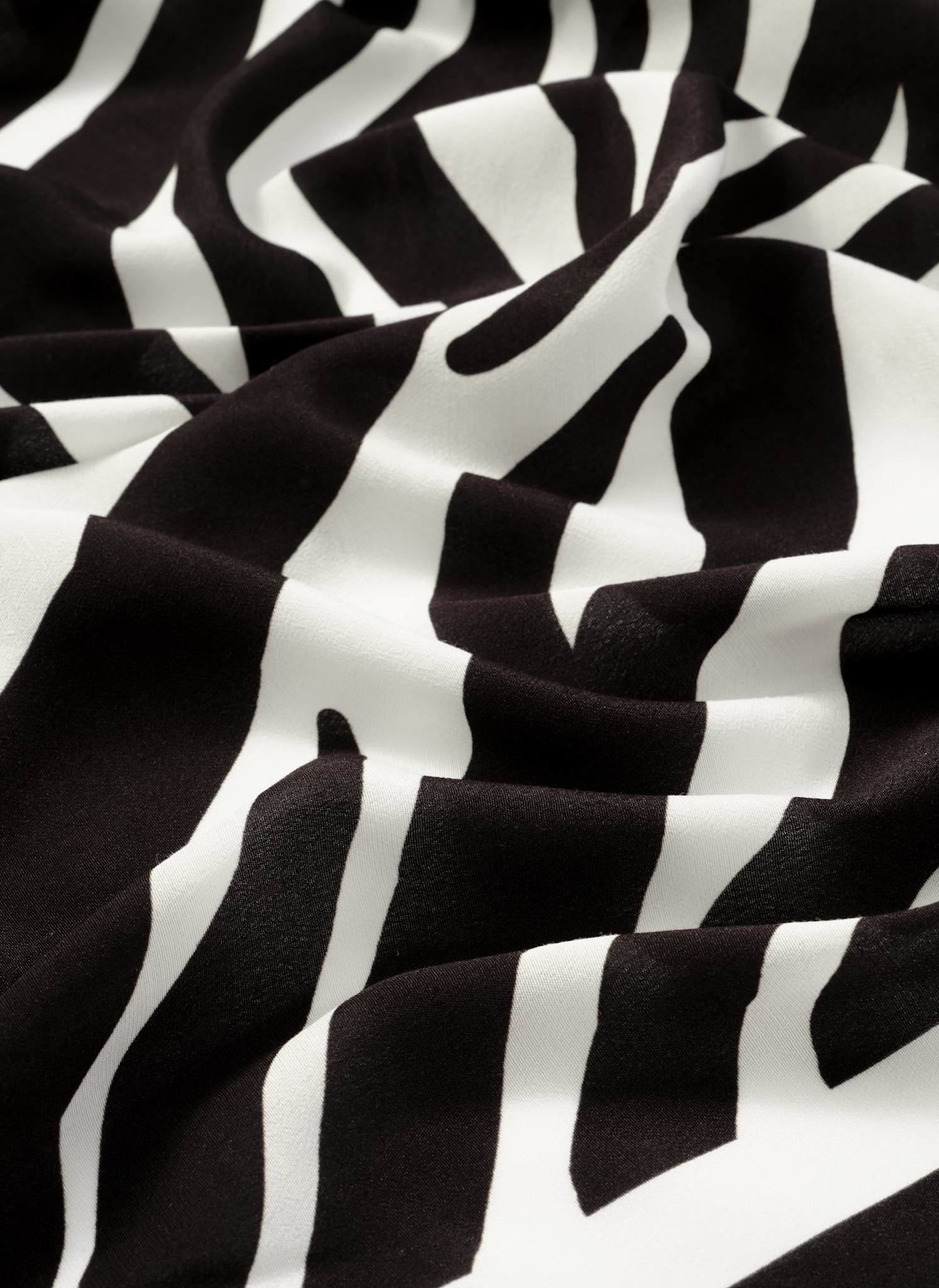 Zoe Zebra Print Satin Square Scarf